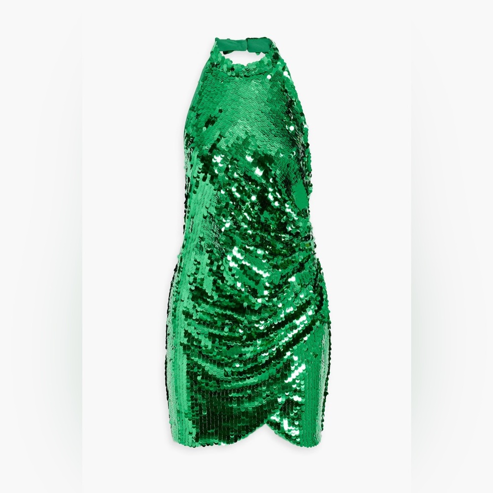 Ronny Kobo sequin halter dress NWT
